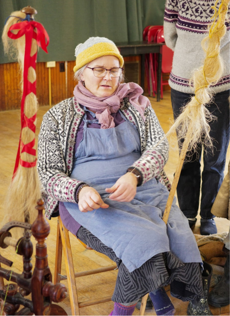 Flax to linen spinning class
Sunday, November 23 